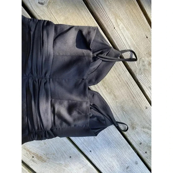 Express V-Wire Satin Hi-Lo Maxi Dress Black Size XS Small (see Notes) NWOT - Picture 5 of 7